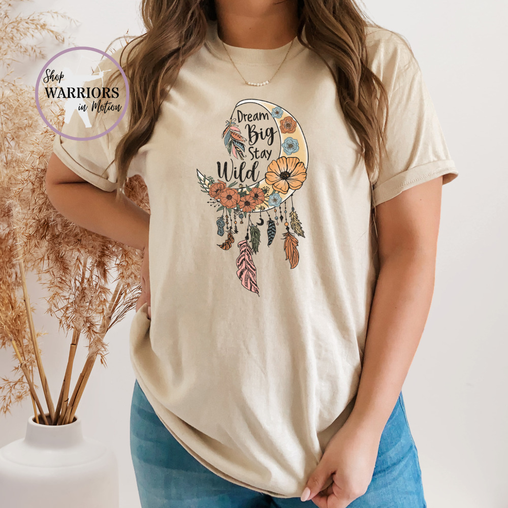 Bohemian Shirt Boho Shirt Dream Big Stay Wild Shirt Women Top